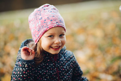 Portrait of smiling girl