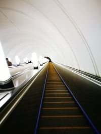 View of illuminated staircase