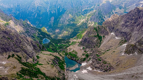 High angle view of a valley