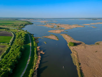 Scenic view of land against sky