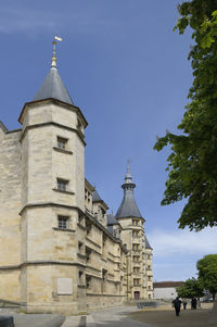 Low angle view of building against sky