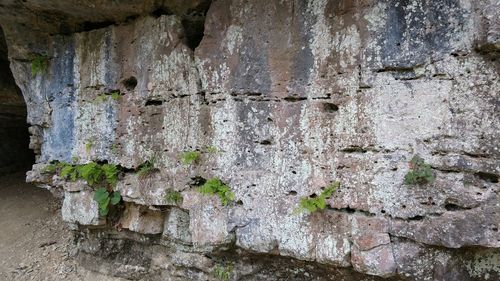 Full frame shot of cracked wall