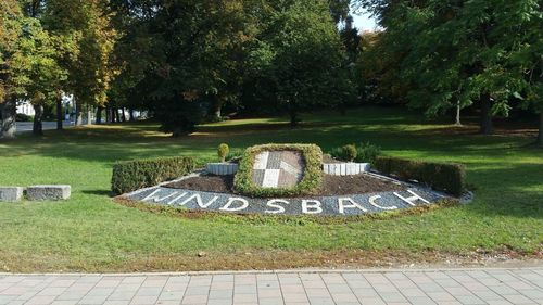 View of park in garden