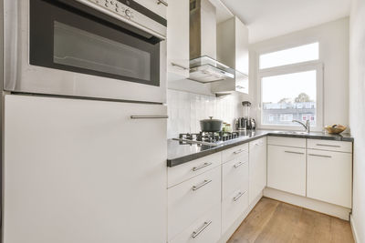 Interior of domestic kitchen