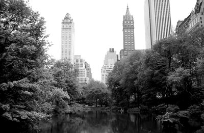 Low angle view of modern buildings