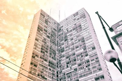 Low angle view of buildings against sky