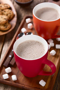 Close-up of coffee on table