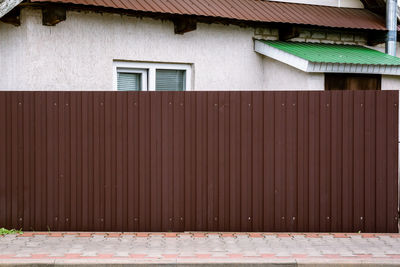 Low angle view of house