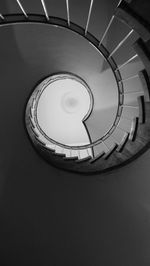 Low angle view of spiral staircase