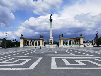 View of monument in city