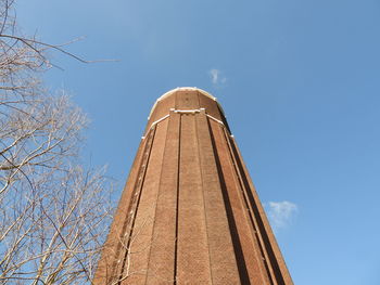 Low angle view of tower against sky