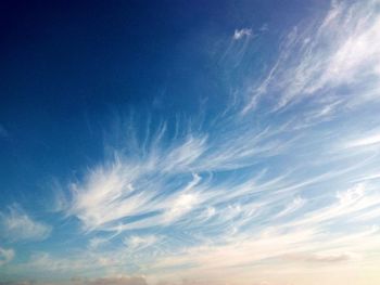 Low angle view of blue sky