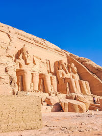 Rock formations in desert