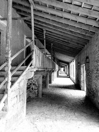 Interior of abandoned building