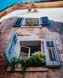 Low angle view of old building