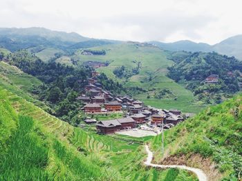 Houses in village