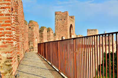 View of fort against sky