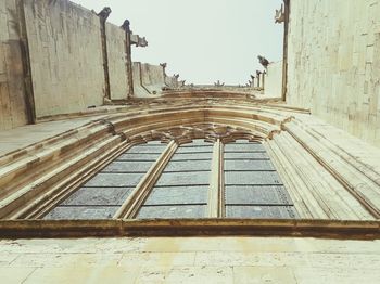 Low angle view of historic building