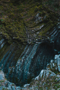 View of rock formations