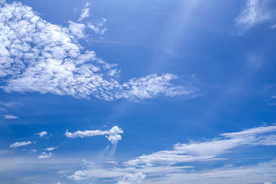 Low angle view of clouds in sky