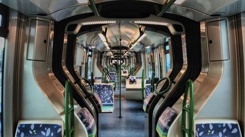 Interior of train