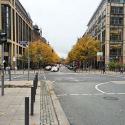 View of city street