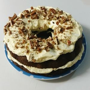 Close-up of dessert in plate on table