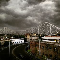 Cloudy sky over city