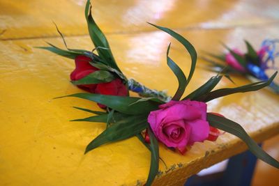 Close-up of rose bouquet