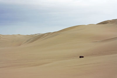 Scenic view of desert against sky