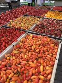 Close-up of fruits for sale at market stall