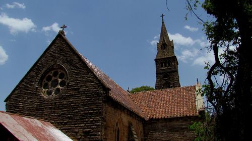 Low angle view of church