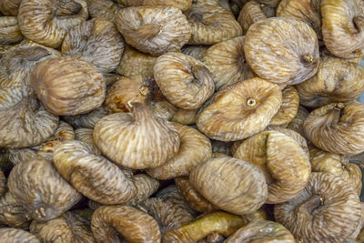 Full frame shot of onions for sale in market