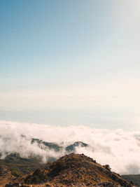 Scenic view of landscape against sky during sunset