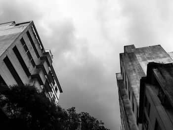 Low angle view of buildings against sky