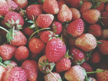 Full frame shot of strawberries