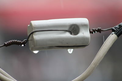 Close up of faucet