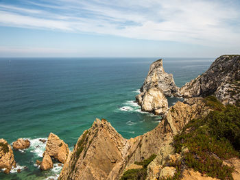 Panoramic view of sea against sky