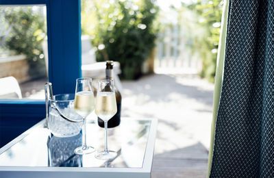 Close-up of drink on table