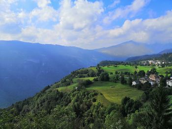 Scenic view of landscape against sky