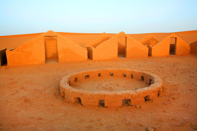 Built structure in desert