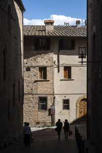 People walking on street