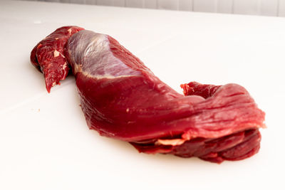 Close-up of food on white background