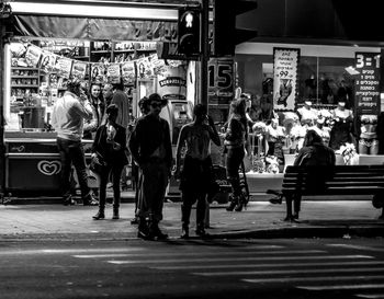 People on city street