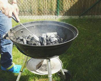 Man preparing food