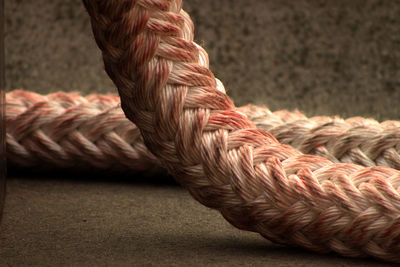 Close-up of ropes on rope