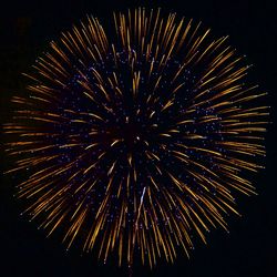 Low angle view of firework display