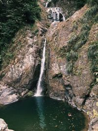 River flowing through rocks