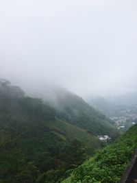 High angle view of landscape against sky