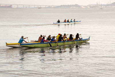 Group of people in boat